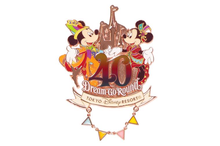 ピンバッジ 東京ディズニーリゾート40周年