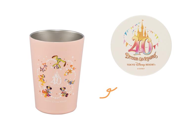 タンブラー＆コースター　東京ディズニーリゾート40周年