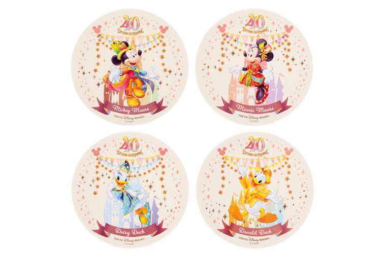 プレートセット　東京ディズニーリゾート40周年
