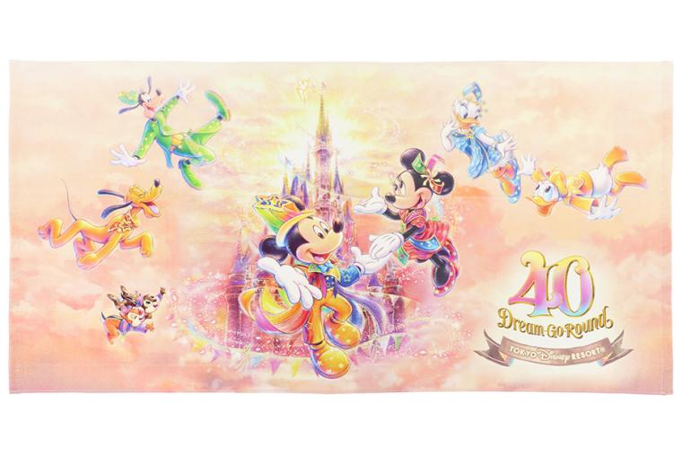 ワイドバスタオル　東京ディズニーリゾート40周年