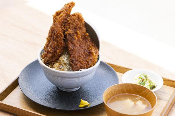 「常総 いなほ食堂」の「豊田城ソースかつ丼定食」