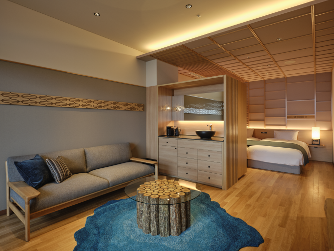 「温泉露天風呂付きデザイナーズツイン」客室