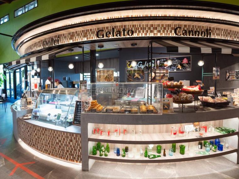 「ASO MILK FACTORY」カフェ受付