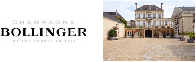 「Bollinger（ボランジェ）」のロゴと外観