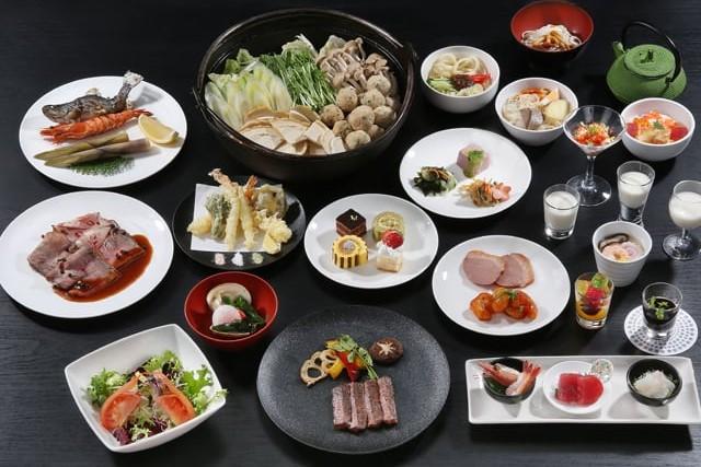 夕食ビュッフェ料理の一例