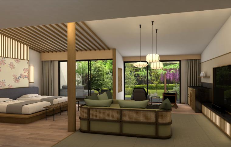 離れ棟のラグジュアリースイート