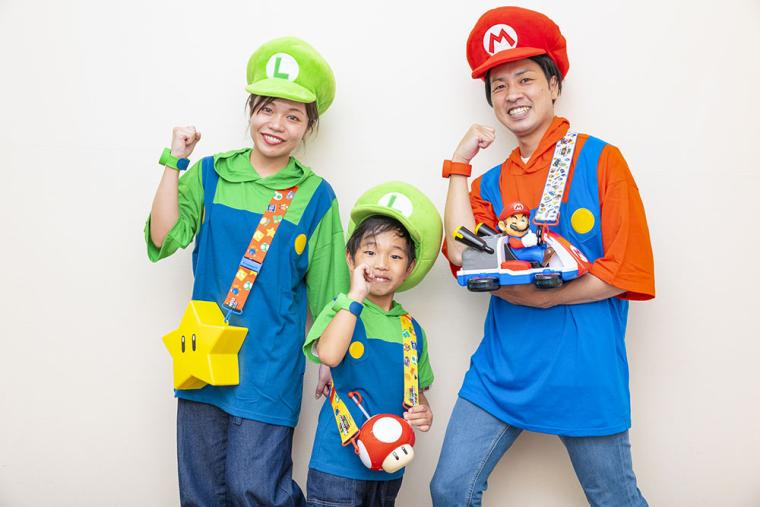 USJ 親子コーデ（マリオ＆ルイージ）