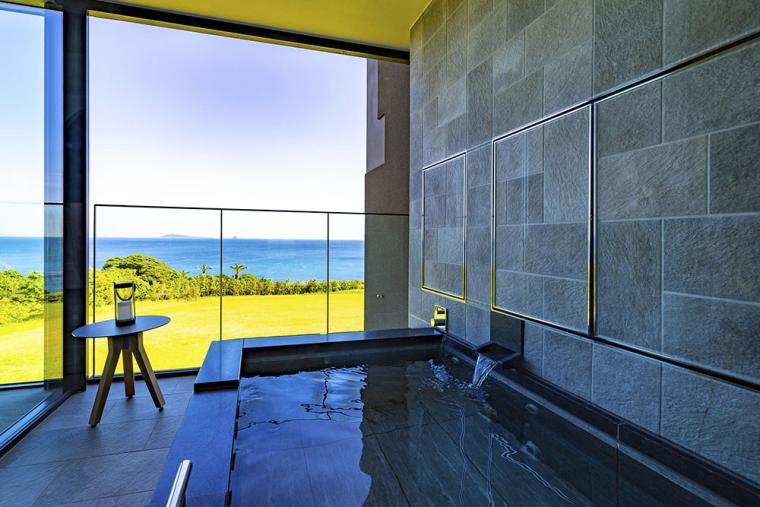 五島リトリートray 客室露天風呂