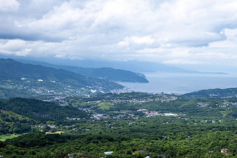 大室山から眺める伊東温泉
