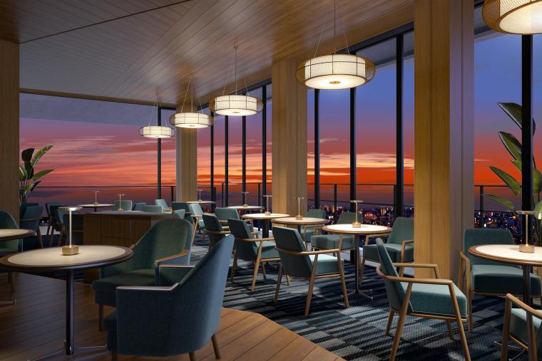 11階のサンセットバー「The Sailor’s Club」