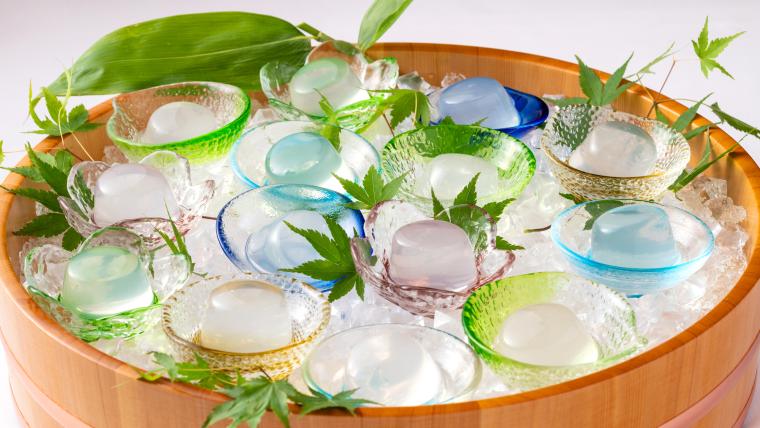 料理長が開発したデザート「みずたま」