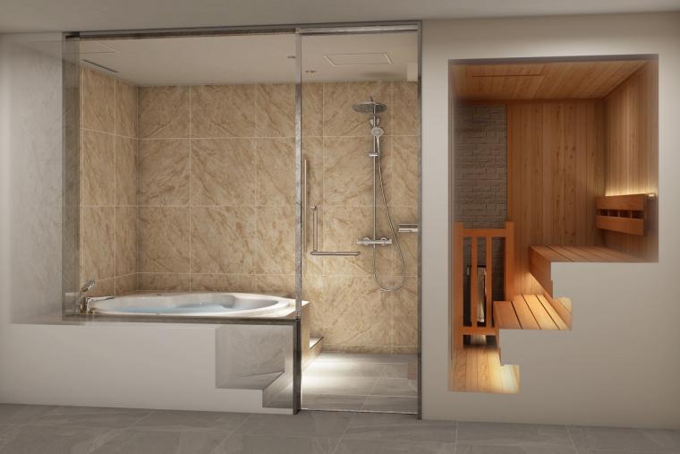 ヴィラフォンテーヌ グランド 大阪梅田　SPA 爐 -IRORI- by 泉天空の湯　プライベートバス&サウナ