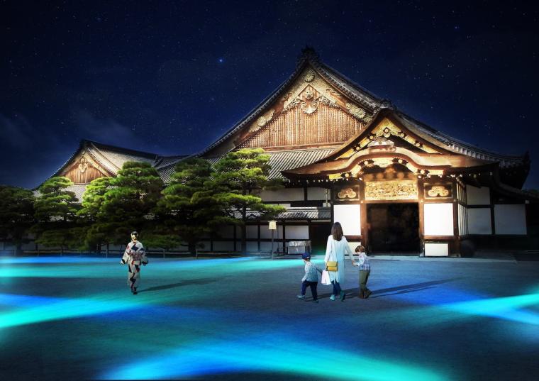 国宝・二の丸御殿のライトアップ　NAKED夏まつり2023 世界遺産・二条城