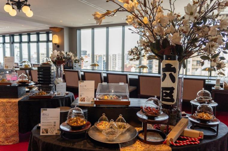 浅草ビューホテルアネックス六区ラウンジお菓子