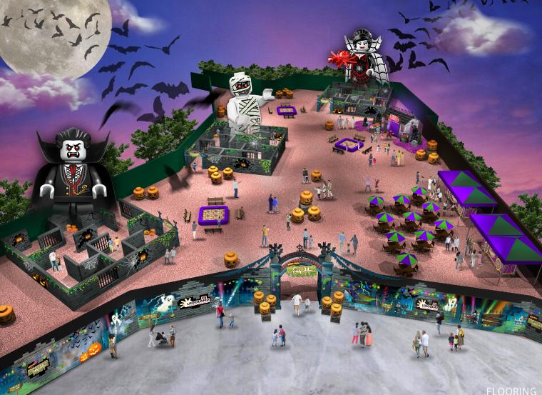 3つの迷路を有する「モンスター・メイズ」