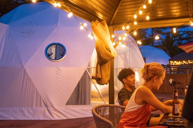 富士山・サウナ・BBQ・焚火・星空を一度に楽しめるグランピング施設「Gramercy Village 山中湖 Glamping&Sauna」