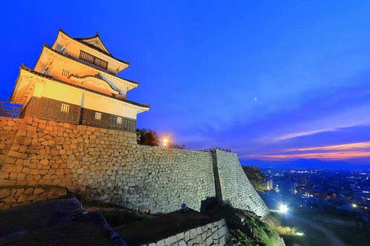 丸亀城ライトアップ