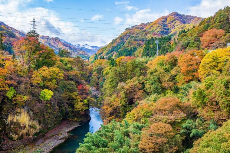 国指定名勝 吾妻峡の紅葉