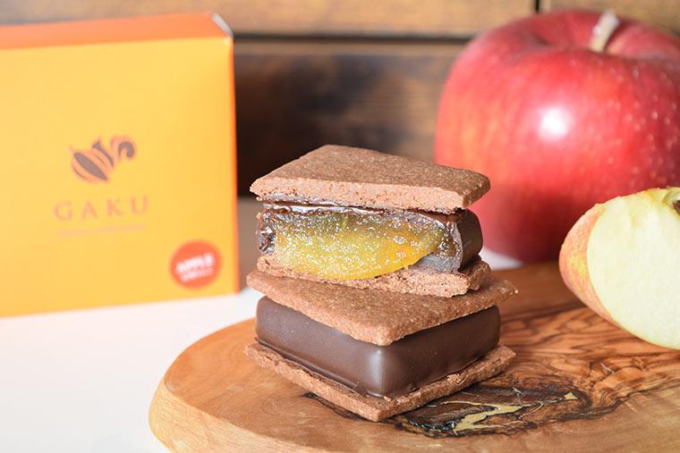 長野土産　信州ショコラトリー「GAKUチョコレートサンド～信州りんご～」