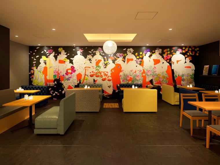 「コンフォートホテルERA京都東寺」カフェスペース