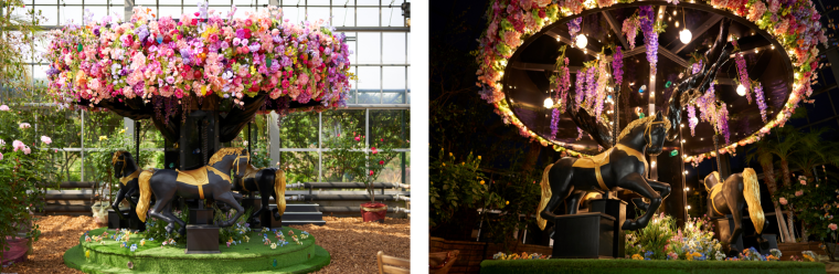 花やフルーツで彩られた「ブリリアント ツリー」