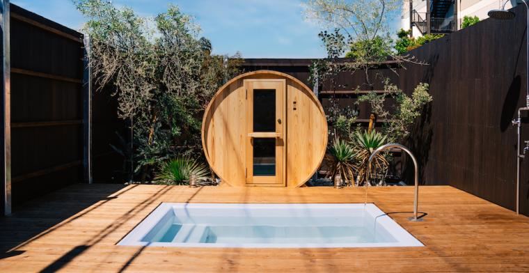 4つのブースの中で最も広い「Liekki」は、6名で使用できる特別ブース