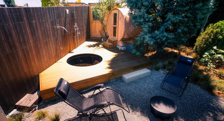 「Vuori」は柔らかい細葉が揺れる自然の音を感じられる空間