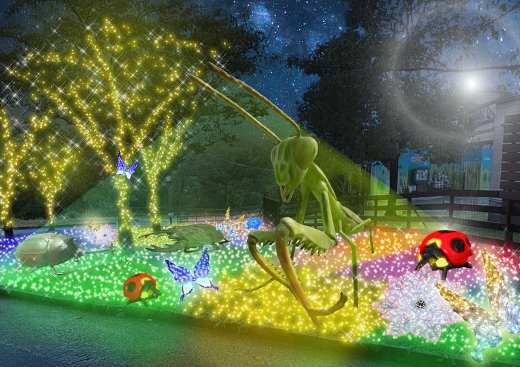 大阪「ハーベストの丘」イルミネーション・煌めく虫たちの世界