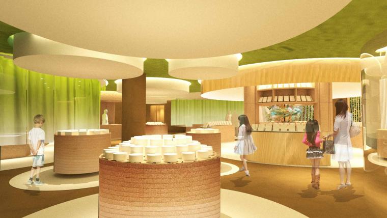 京都の人気菓子「京ばあむ」のミュージアム・館内イメージ図