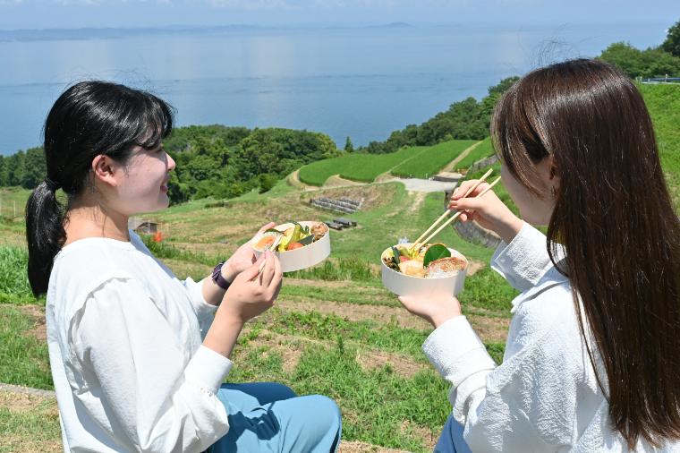 豊島棚田のお弁当