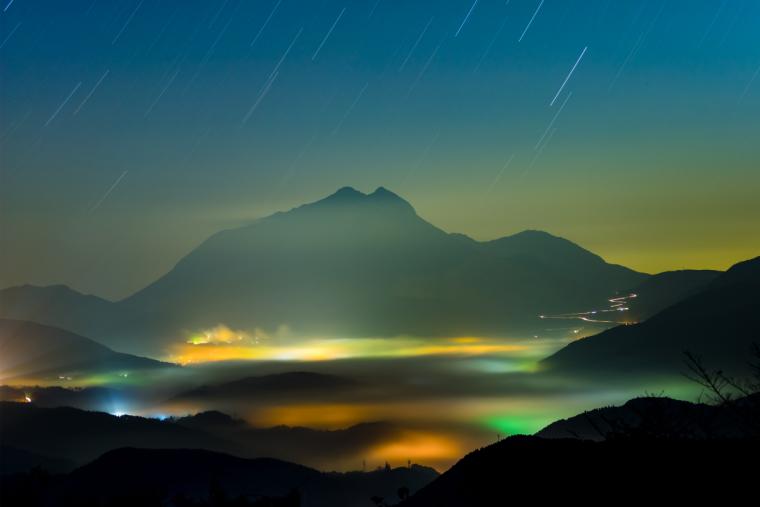蛇越展望所から見る雲海