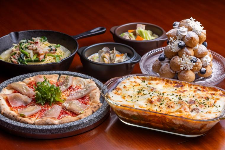 「パインテラス」では「冬のあったかディナービュッフェ」を実施