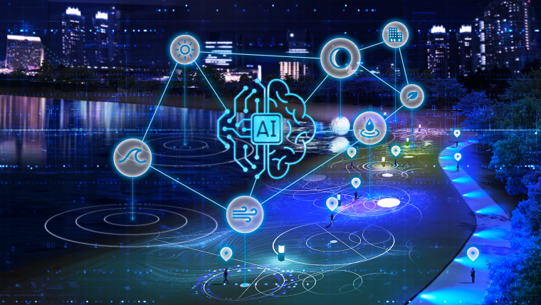 東京台場の海辺で「CONCORDIA」開催！天気や人で変化するインタラクティブな光と音の体験を