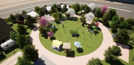 「WEINS PARK U-BASE CAMP」のキャンプサイト