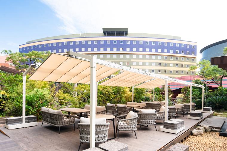 開放感たっぷりなテラスエリア