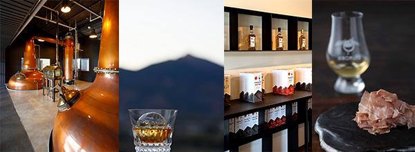 「八郷蒸溜所 ビジターセンター」では工場見学や試飲を楽しめる