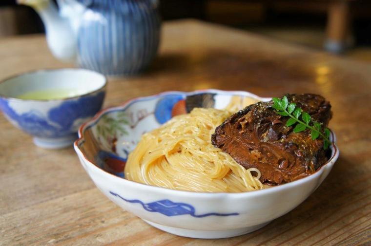 焼き鯖そうめん