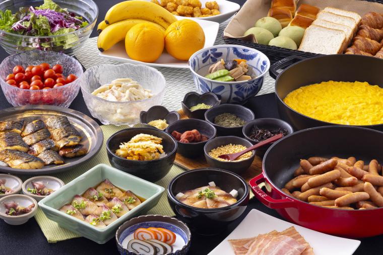 朝食ビュッフェ一例