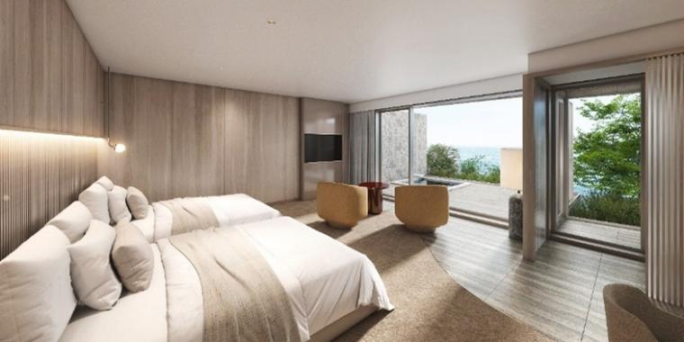 「露天風呂付ツイン」の客室