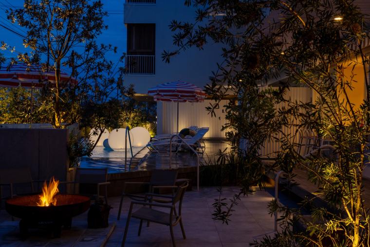 淡路島「KAMOME SLOW HOTEL THE COMPACT」サウナ外気浴