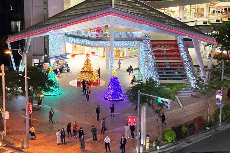 くもじイルミネーション（那覇市久茂地県庁前駅付近）