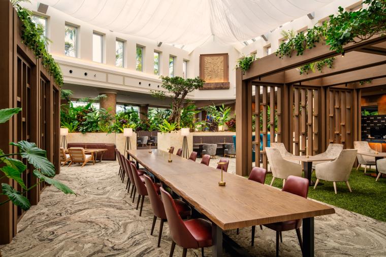 クラブルームとスイートルームの宿泊者限定のクラブラウンジ