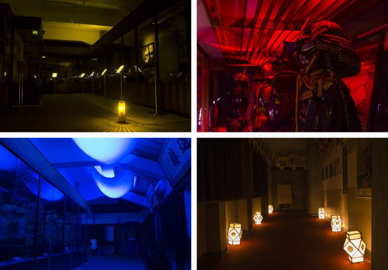 テーマカラーとBGMで幻想的に演出された各フロア