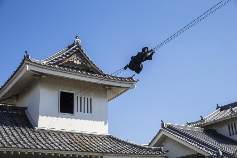 「東映太秦映画村」綱渡り忍者