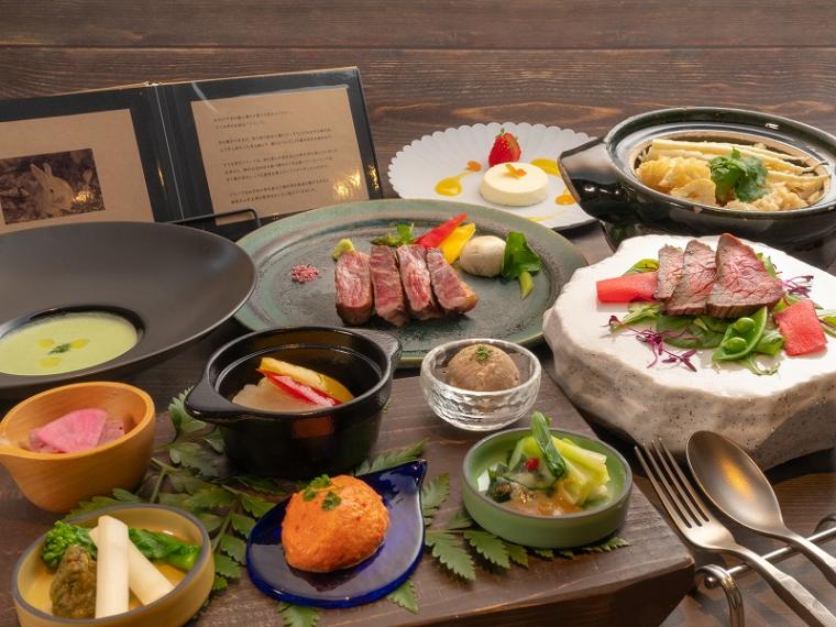 「子うさぎの贈り物」メニュー例