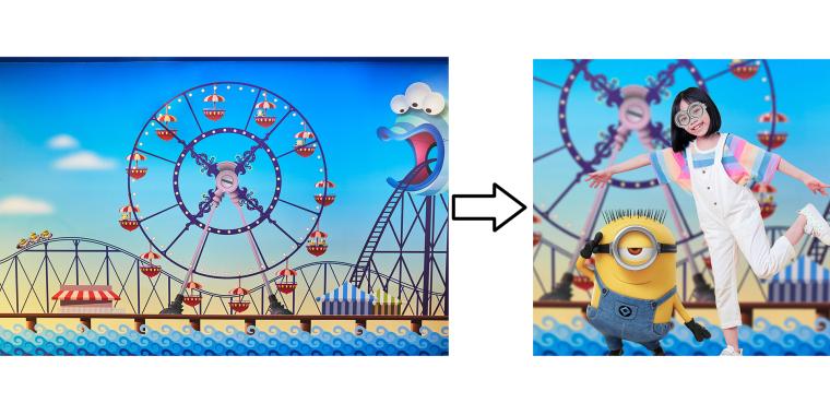 「ホテル ユニバーサル ポート」ミニオン観覧車AR