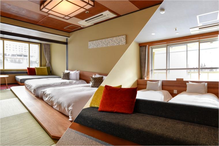 「和ツイン」「ツイン」客室