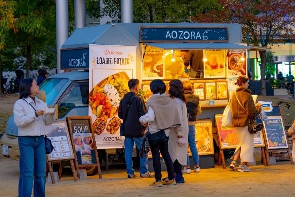 「扇町桜まつり」フードトラック