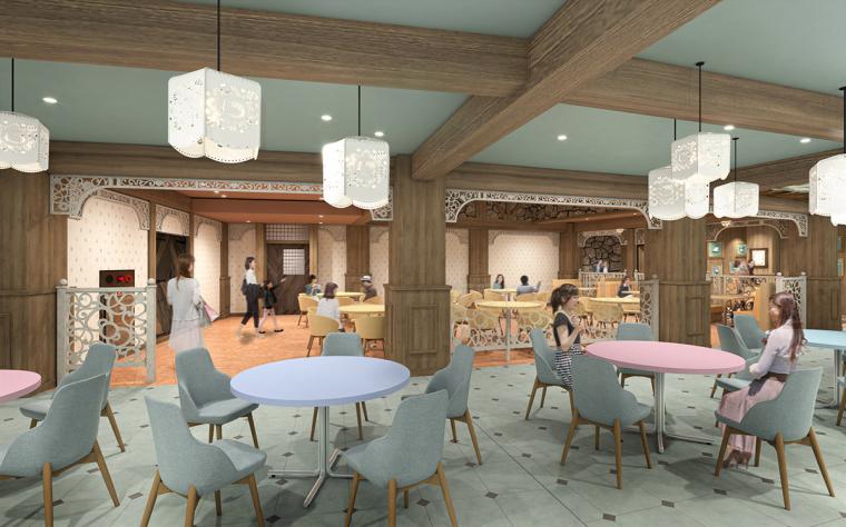 開放感のあるハーベストテーブル