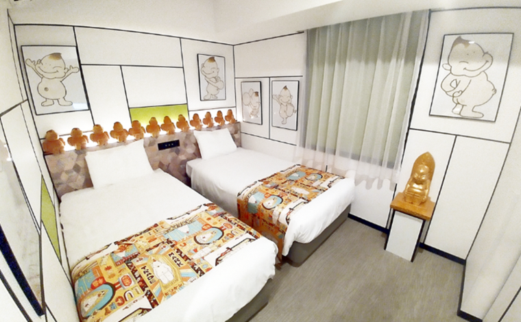 「変なホテル大阪 心斎橋」に幸福の神様「ビリケンさん」のコラボルーム